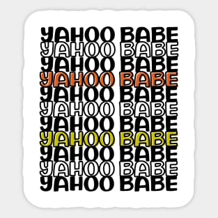 Yahoo Babe Sticker